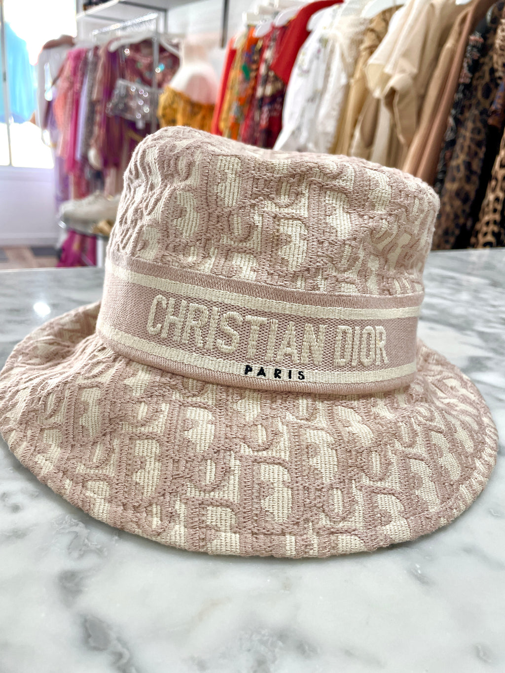 Dior Oblique Small Brim Bucket Hat