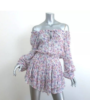 LoveShackFancy Banou Floral Mini Dress