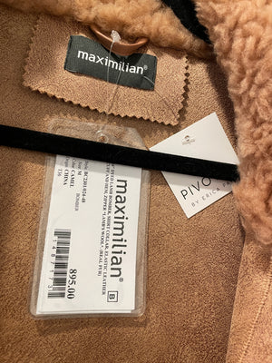 Maximilian Teddy Lambswool Bomber Jacket