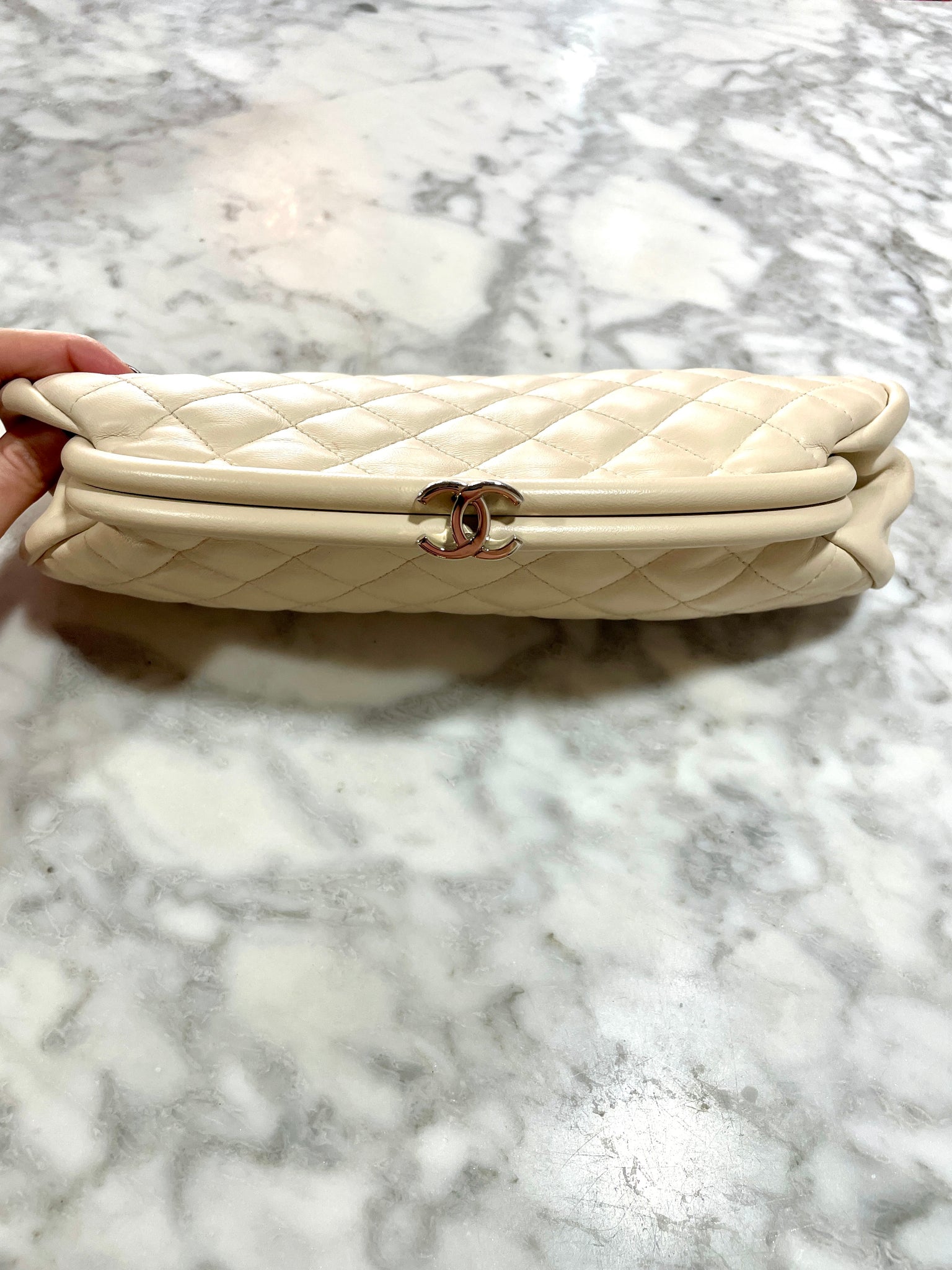 CHANEL Timeless Classic Quilted Lambskin Clutch